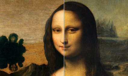 The Prado Mona Lisa before and after restoration