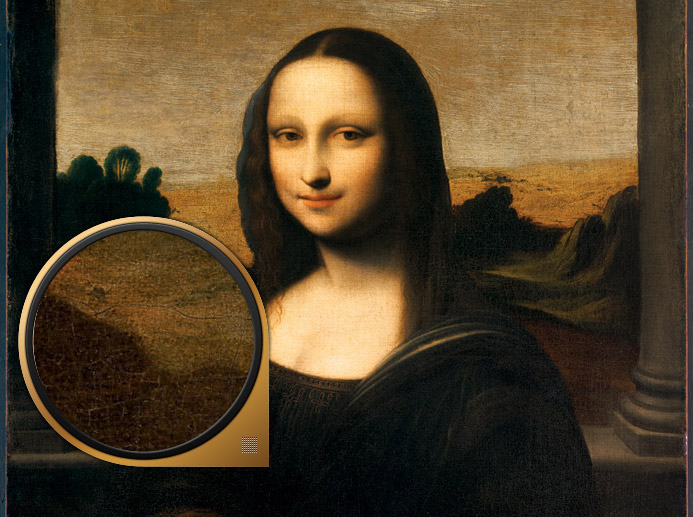Microscopic Codes Discovered In Eyes Of Mona Lisa