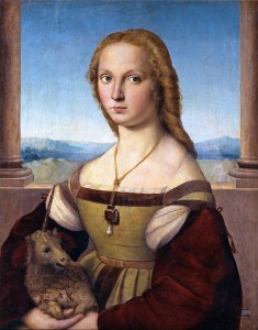 Fig. 7    Raphael 'Lady with a Unicorn'  c. 1505, Borghese Gallery, Rome.