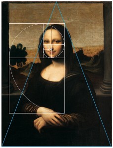 Fig. 8 Leonardo da Vinci 'Mona Lisa', c. 1501-1505, and the 'Golden Ratio'.